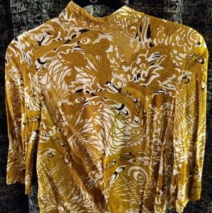 Elegant Pattern Half Sleeve Blouse